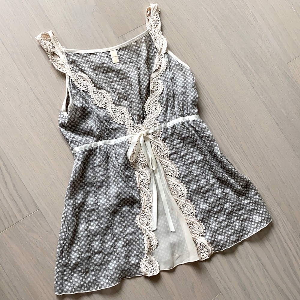 Lingerie style lacey top